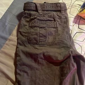 brown cargo pants from sonoma (size,10)fits a size (6-7) good adjustment.